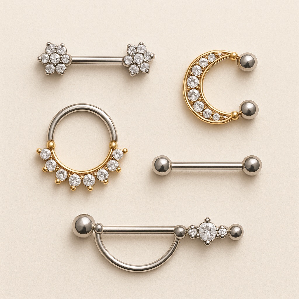 Entdecke trendige Brustpiercings bei Taffstyle für deinen Look